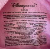 Disney Girls Princesses Graphic Pink Short Sleeve Shirt Size Small
