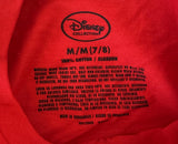 Disney Girls Minnie Mouse Love Graphic Red Short Sleeve Shirt Size Medium