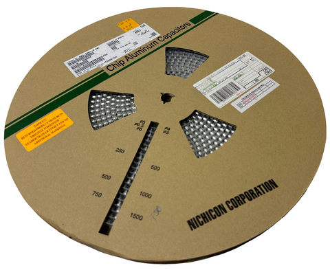 Reel of 1600 Nichicon UUD1H2R2MCL1GS Aluminum Electrolytic Capacitor 2.2µF 50V