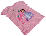 Disney Girls Sofia The First Royal Prep Best Princess In Class Pink Shirt Size M
