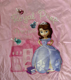 Disney Girls Sofia The First Royal Prep Best Princess In Class Pink Shirt Size M