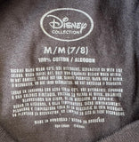 Disney Girls Minnie Mouse Bows Graphic Black Short Sleeve Shirt Size Medium