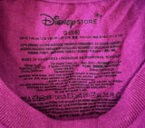Disney Girls Mickey & Minnie Mouse Graphic Purple Short Sleeve Shirt Size Small