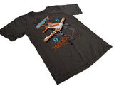 Disney Youth Planes Dusty The Big Boss From Propwash Gray Shirt Size Medium