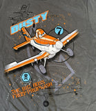 Disney Youth Planes Dusty The Big Boss From Propwash Gray Shirt Size Medium
