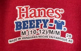 Hanes Boys I'm Going On The Disney Cruise Line Mickey Mouse Red Shirt Size M