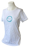 Next Level Women's Puma Big Cat Logo White Short Sleeve Shirt Size Medium
