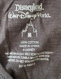 Disney Parks Women's Disneyland Cinderella Graphic Black Tank Top Size Medium