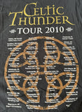 Anvil Men's Celtic Thunder Christmas 2010 Tour Black Short Sleeve Shirt Size L
