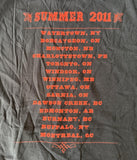 Tultex Men's The Tragically Hip Summer 2011 Black Short Sleeve Shirt Size Large