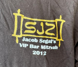 Tultex Men's Jacob Segal's VIP Bar Mitzvah 2012 Black Shirt Size Large