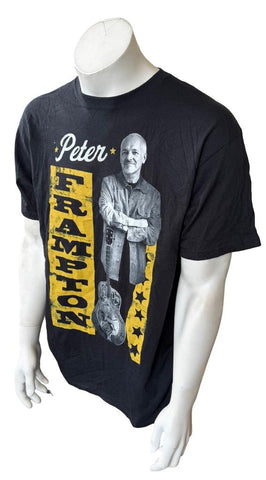 Anvil Men's Peter Frampton Tour 2011 Black Short Sleeve Shirt Size Large