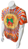 Anvil Men's Mountain Jam 2010 Graphic Tie Dye Short Sleeve Shirt Size Large