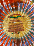 Anvil Men's Mountain Jam 2010 Graphic Tie Dye Short Sleeve Shirt Size Large