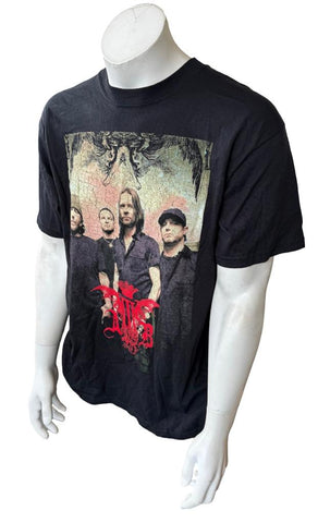 Anvil Men's Alter Bridge Band Graphic Black Short Sleeve Shirt Size Large