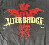 Anvil Men's Alter Bridge Band Graphic Black Short Sleeve Shirt Size Large