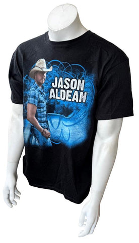 Anvil Men's Jason Aldean My Kinda Party Tour 2011 Black Shirt Size Large