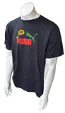 Anvil Men's Puma Big Cat Bird Grrr Graphic Black Short Sleeve Shirt Size Large