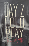 Tultex Men's Jay-Z & Coldplay Brooklyn 2012 Black Short Sleeve Shirt Size Large
