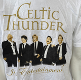 Anvil Men's Celtic Thunder It's Entertainment Tour 2010 White Shirt Size Large
