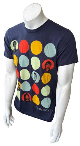 American Apparel Men's Maroon 5 2013 Tour Navy Short Sleeve Shirt Size Medium