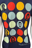 American Apparel Men's Maroon 5 2013 Tour Navy Short Sleeve Shirt Size Medium