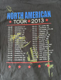 Hanes Men's Bon Jovi Because We Can Tour 2013 Black Short Sleeve Shirt Size 2XL