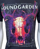 Anvil Men's Soundgarden King Animal Glow Skull Graphic Black Shirt Size Small