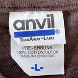Anvil Men's Doctor Who Go! Exterminate Graphic Brown Shirt Size Large