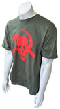 Anvil Men's Steve Earle & The Dukes Skull Hammer & Sickle Gray Shirt Size Large