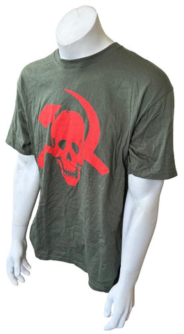 Anvil Men's Steve Earle & The Dukes Skull Hammer & Sickle Gray Shirt Size Large