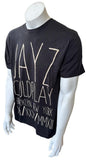 Tultex Men's Jay-Z & Coldplay Brooklyn New York Graphic Black Shirt Size Large