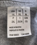 True Nation Men's Workaholics Graphic Gray Short Sleeve Shirt Size XL