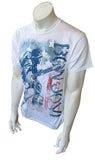Hanes Men's Bon Jovi Because We Can Tour 2013 White Short Sleeve Shirt Size M