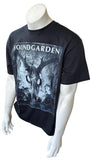 Anvil Men's Soundgarden Smoke Skull King Graphic Black Shirt Size Large
