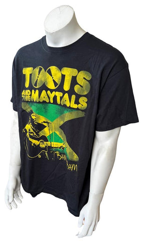 Anvil Men's Toots And The Maytals Bam Bam Black Short Sleeve Shirt Size X-Large