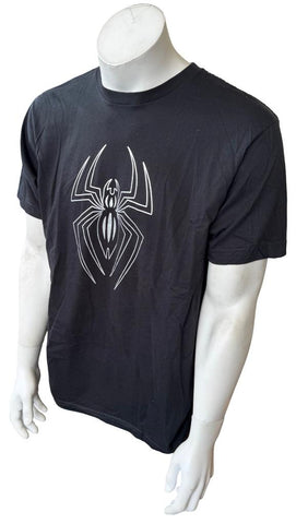 Anvil Men's Spider Man Turn Off The Dark Black Short Sleeve Shirt Size Large
