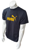 Puma Men's Big Cat Graphic Black Short Sleeve Shirt Size Medium