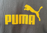 Puma Men's Big Cat Graphic Black Short Sleeve Shirt Size Medium