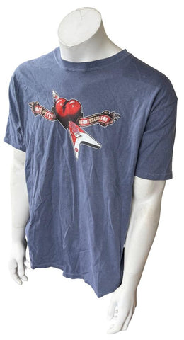 Authentic Pigment Men's Tom Petty & The Heartbreakers Navy Shirt Size Large