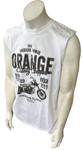 Gildan Men's True American Power Orange County Choppers Sleeveless Shirt Size L