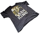 Johnny Cash Men's Cash And The King Elvis Presley Graphic Black Shirt Size 6XL