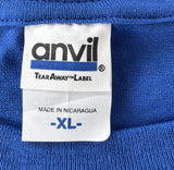 Anvil Men's Honduras Una Nacion En Un Dia 2013 Graphic Blue Shirt Size XL