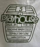 Playhouse Men's Green Playdough House Graphic White Short Sleeve Shirt Size S