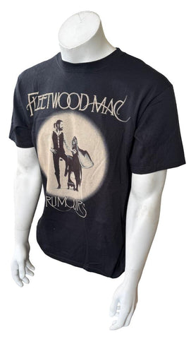 Anvil Men's Fleetwood Mac Rumours Graphic Black Short Sleeve Shirt Size Medium