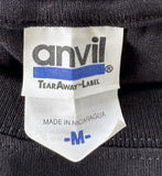 Anvil Men's Fleetwood Mac Rumours Graphic Black Short Sleeve Shirt Size Medium