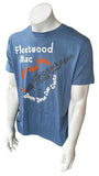 Gildan Men's Fleetwood Mac Never Going Back Again Graphic Blue Shirt Size Large