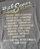 Anvil Men's Bob Seger & The Silver Bullet Band Tour 2013 Gray Shirt Size Large