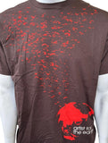 Anvil Men's Artist For The Earth Graphic Brown Short Sleeve Shirt Size Large