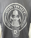 Alstyle Men's The Hunger Games District 12 Black Short Sleeve Shirt Size Large